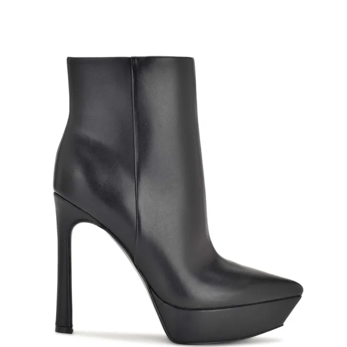 Loraa Platform Booties Black Women Nine West Boots and Booties