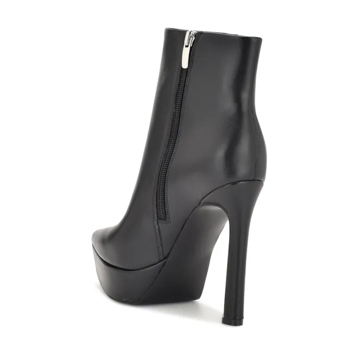 Loraa Platform Booties Black Women Nine West Boots and Booties Loraa Platform Booties Black Women Nine West Boots and Booties