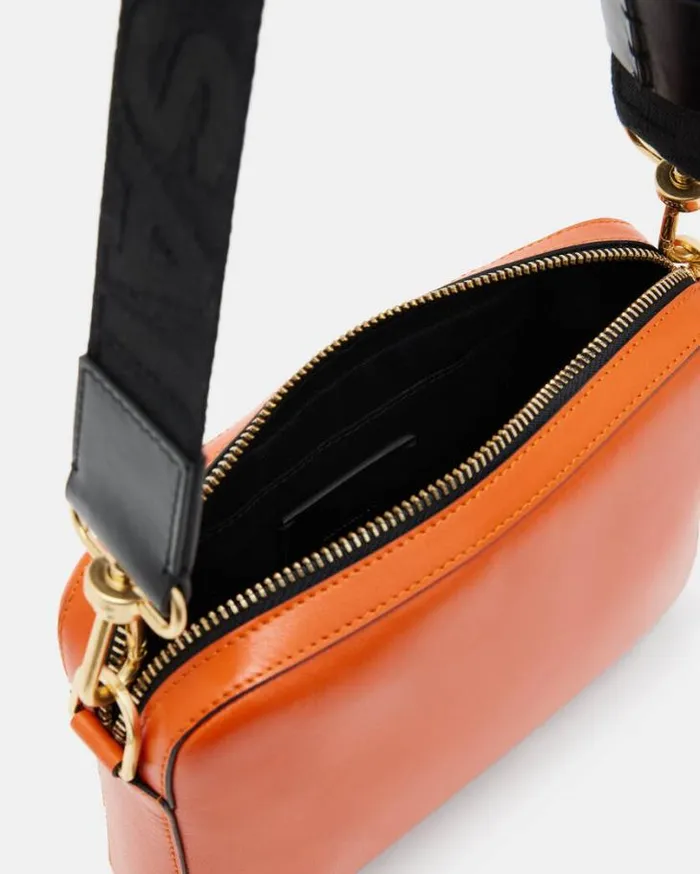 Lucile Leather Crossbody Bag Pyrole Orange Women AllSaints Handbags and Wallets Lucile Leather Crossbody Bag Pyrole Orange Women AllSaints Handbags and Wallets