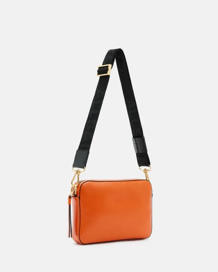 Lucile Leather Crossbody Bag Pyrole Orange Women AllSaints Handbags and Wallets Lucile Leather Crossbody Bag Pyrole Orange Women AllSaints Handbags and Wallets