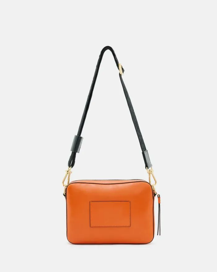 Lucile Leather Crossbody Bag Pyrole Orange Women AllSaints Handbags and Wallets Lucile Leather Crossbody Bag Pyrole Orange Women AllSaints Handbags and Wallets