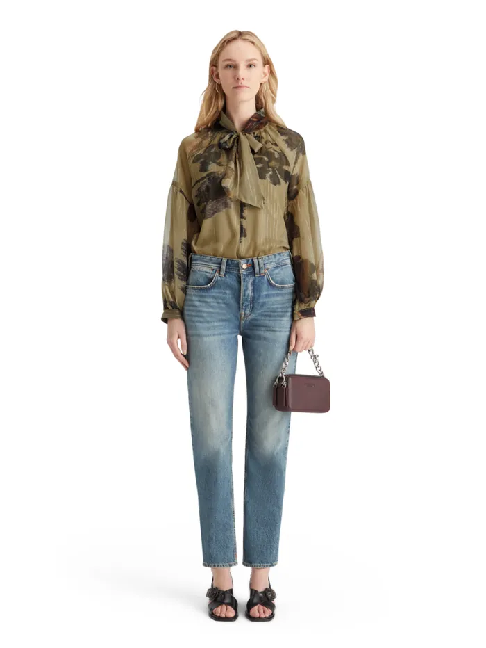 Lurex Top Poetry Tapestry Military Women Scotch and Soda Tops and TShirts