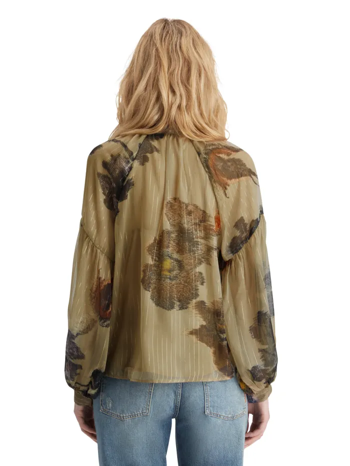 Lurex Top Poetry Tapestry Military Women Scotch and Soda Tops and TShirts