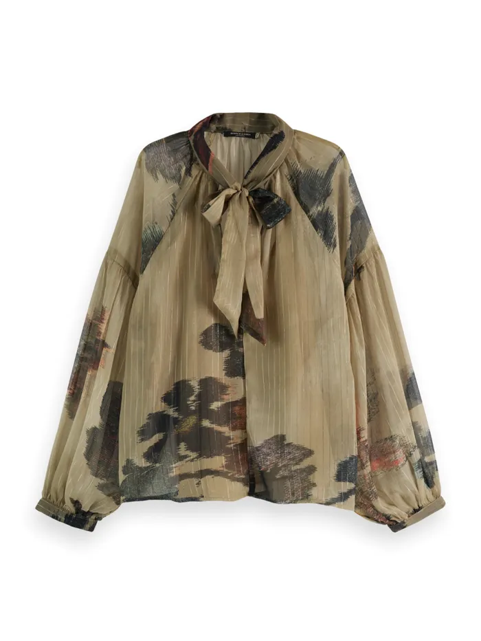 Lurex Top Poetry Tapestry Military Women Scotch and Soda Tops and TShirts