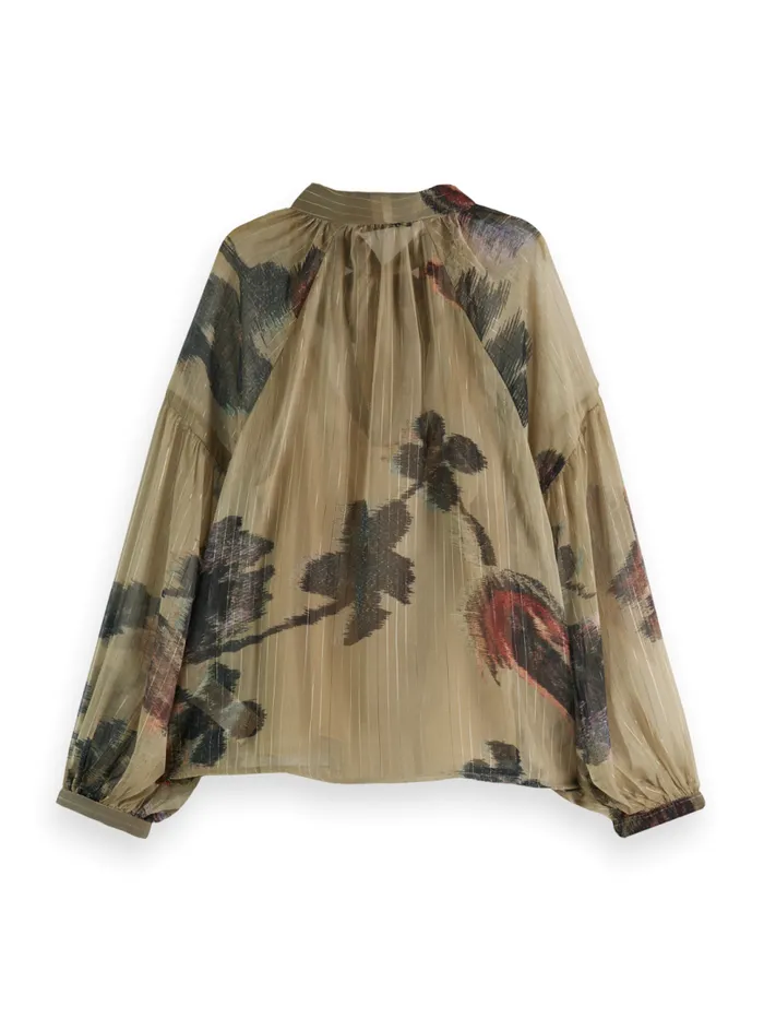 Lurex Top Poetry Tapestry Military Women Scotch and Soda Tops and TShirts