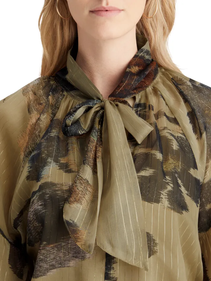 Lurex Top Poetry Tapestry Military Women Scotch and Soda Tops and TShirts