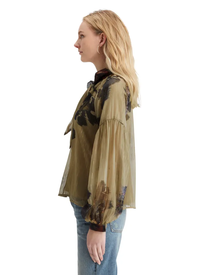 Lurex Top Poetry Tapestry Military Women Scotch and Soda Tops and TShirts