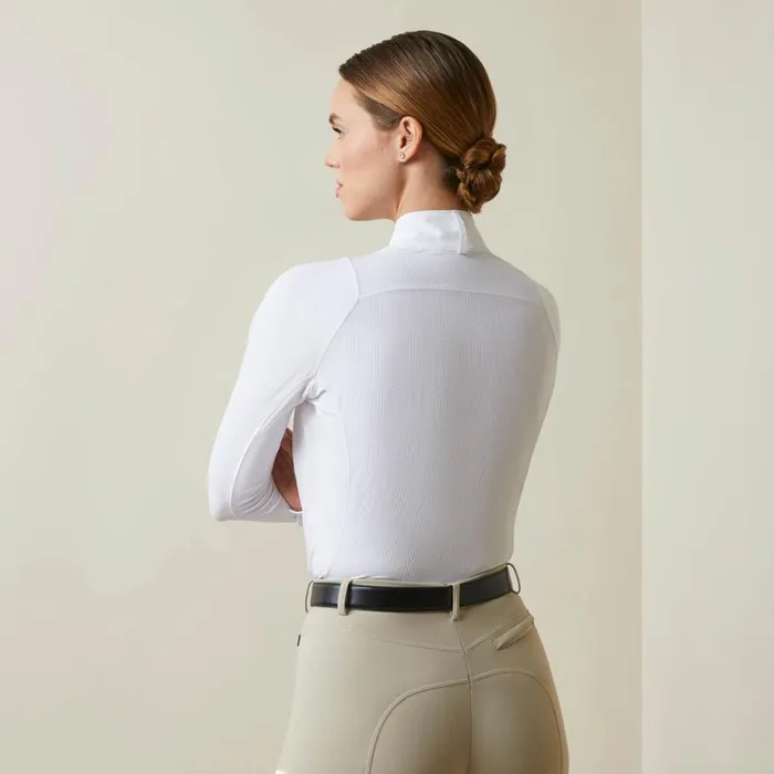 Luxe Show Shirt White Women Ariat English Riding Luxe Show Shirt White Women Ariat English Riding