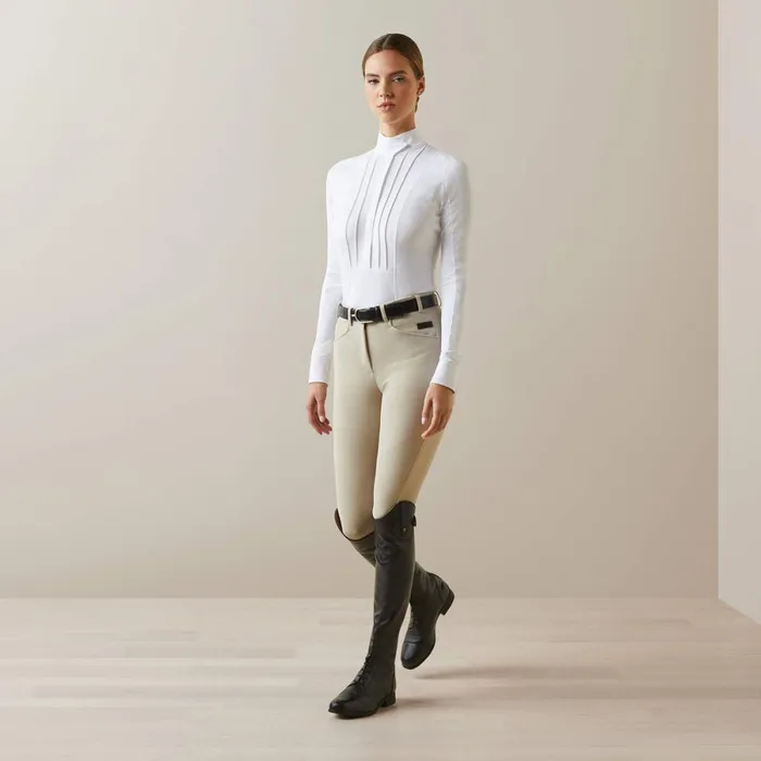 Luxe Show Shirt White Women Ariat English Riding Luxe Show Shirt White Women Ariat English Riding