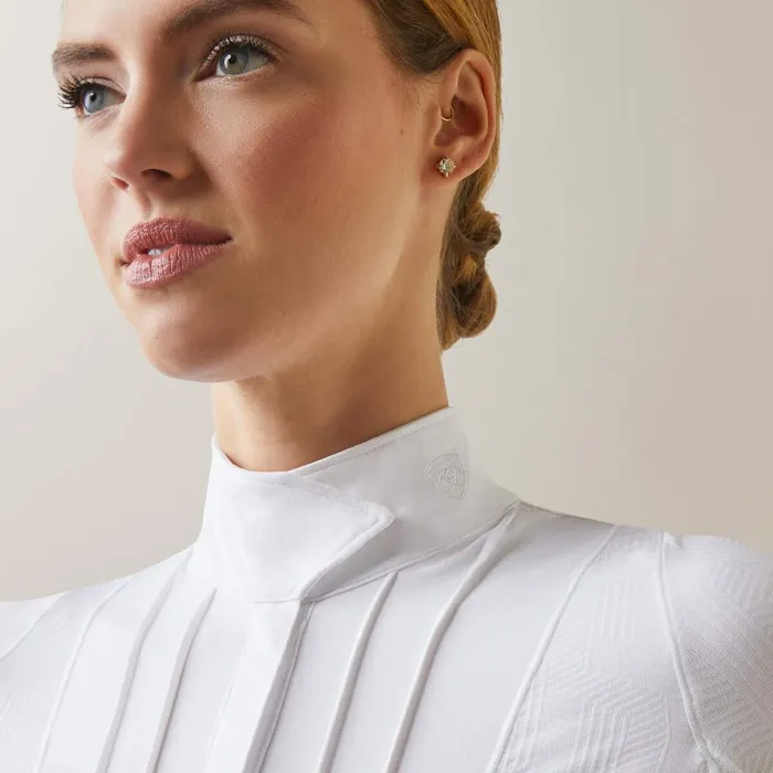 Luxe Show Shirt White Women Ariat English Riding Luxe Show Shirt White Women Ariat English Riding