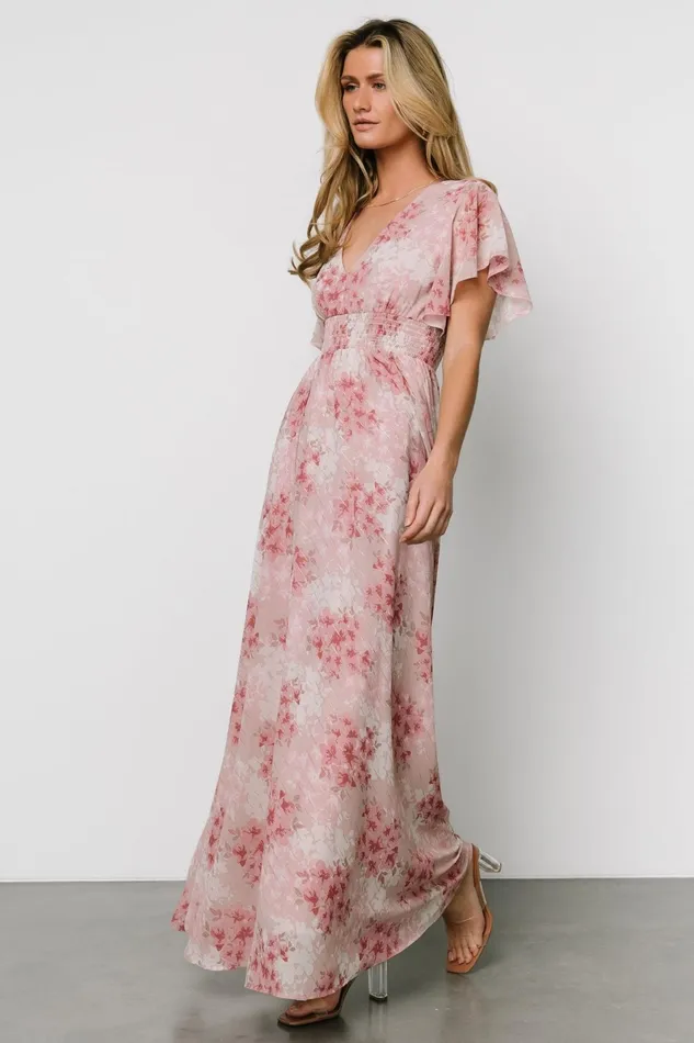 Lynlee Metallic Maxi Dress Pink Multi Women Baltic Born Wedding Guest Lynlee Metallic Maxi Dress Pink Multi Women Baltic Born Wedding Guest