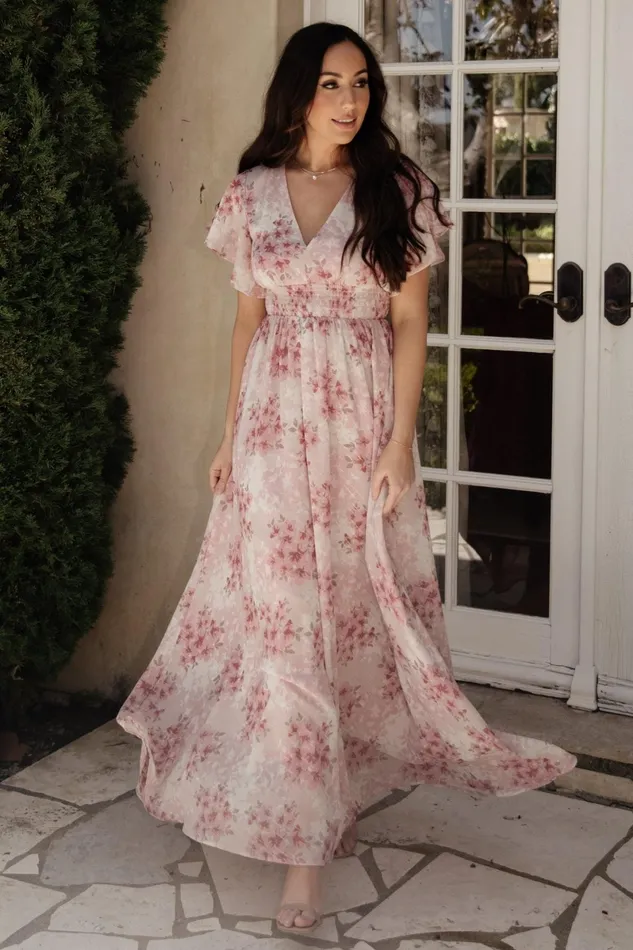 Lynlee Metallic Maxi Dress Pink Multi Women Baltic Born Wedding Guest Lynlee Metallic Maxi Dress Pink Multi Women Baltic Born Wedding Guest
