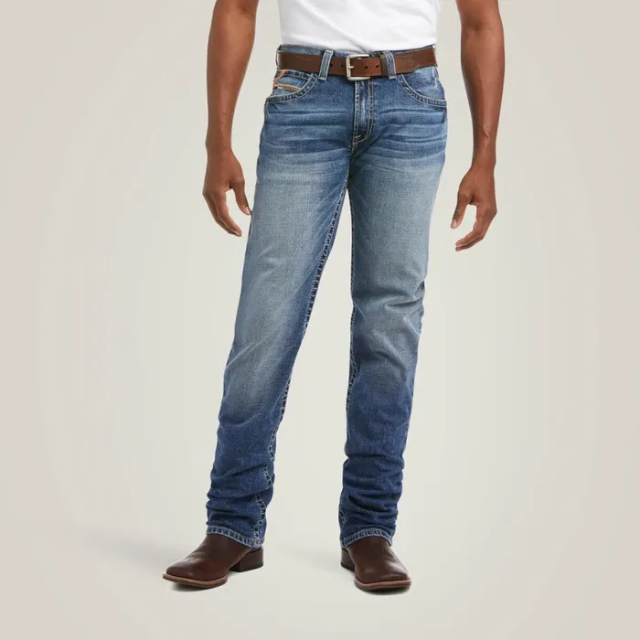 M4 Low Rise Stretch Longspur Stackable Straight Leg Jean Dakota Men Ariat Denim