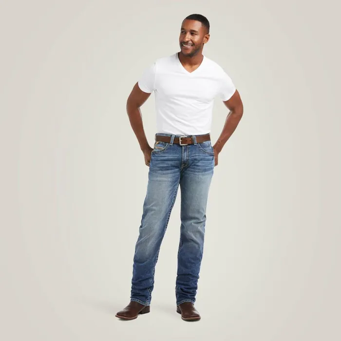 M4 Low Rise Stretch Longspur Stackable Straight Leg Jean Dakota Men Ariat Denim M4 Low Rise Stretch Longspur Stackable Straight Leg Jean Dakota Men Ariat Denim