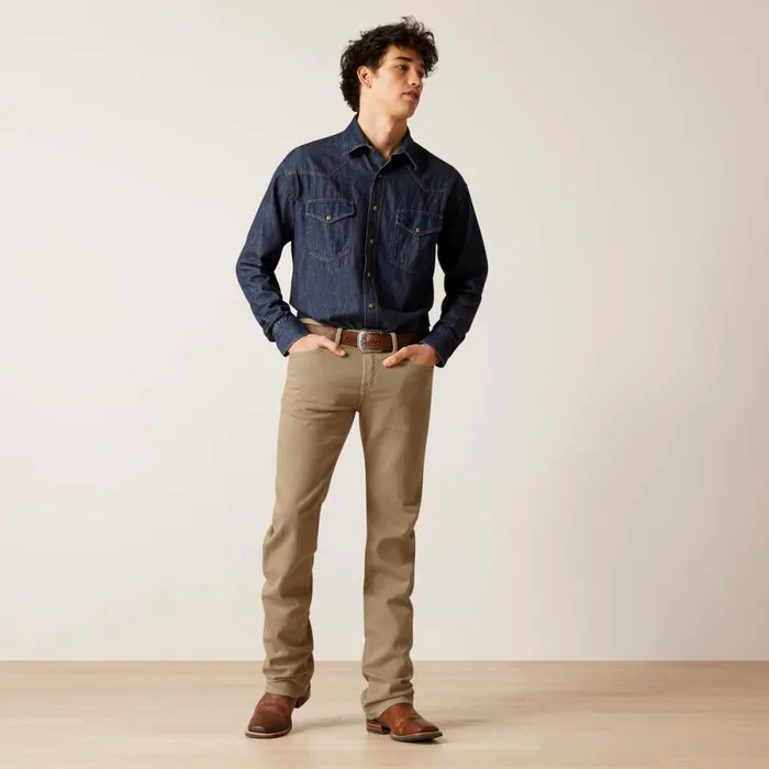 M7 Grizzly Straight Jean Dark Khaki Men Ariat Denim M7 Grizzly Straight Jean Dark Khaki Men Ariat Denim