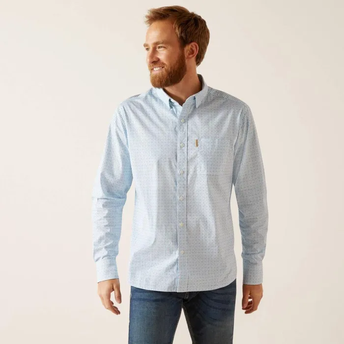 Madden Stretch Modern Fit Shirt White Men Ariat Button Down Shirts