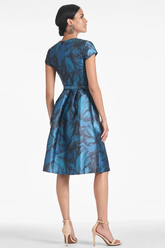 Maddox Dress 8211 Tonal Petal Women Sachin and Babi Short Sleeve