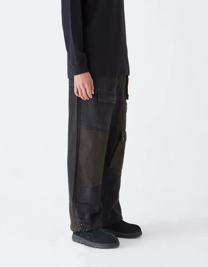 Maharishi Cargo Pants 4277 Upcycled M65 Loose Cargo Pants Black OD 8211 Men