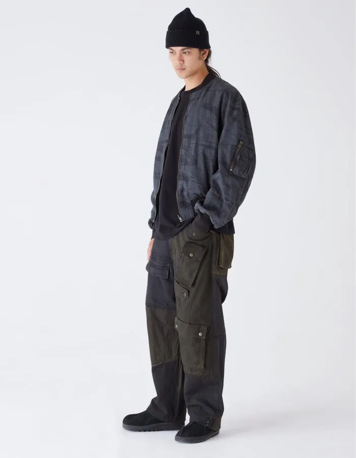 Maharishi Cargo Pants 4277 Upcycled M65 Loose Cargo Pants Black OD 8211 Men
