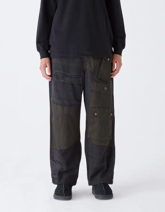 Maharishi Cargo Pants 4277 Upcycled M65 Loose Cargo Pants Black OD 8211 Men