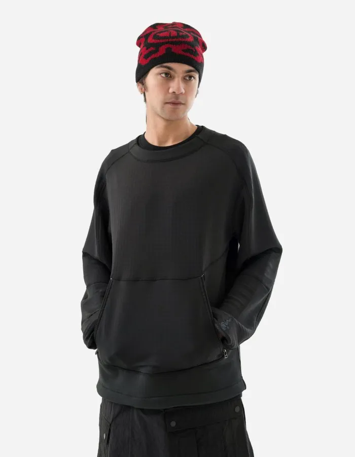 Maharishi Crew Sweats 5280 Polartec Air Cargo Crew Sweat Black 8211 Men