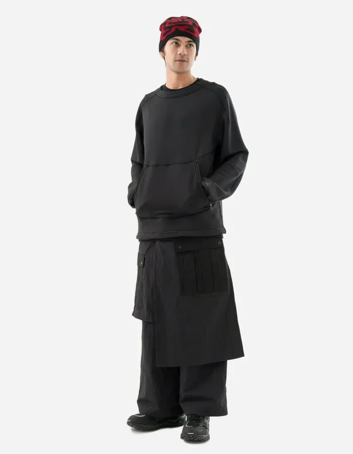 Maharishi Crew Sweats 5280 Polartec Air Cargo Crew Sweat Black 8211 Men