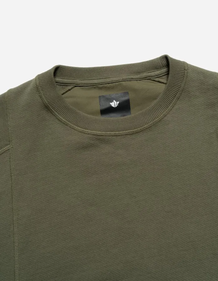 Maharishi Crew Sweats 5285 Articulated Tech Cargo Crew Sweat Olive OG107F 8211 Men