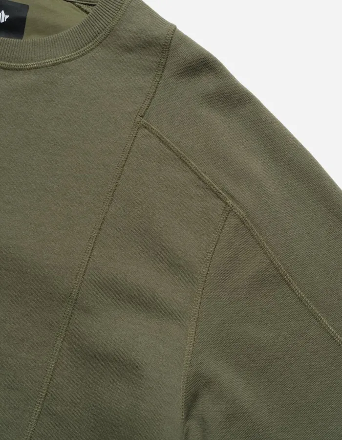 Maharishi Crew Sweats 5285 Articulated Tech Cargo Crew Sweat Olive OG107F 8211 Men