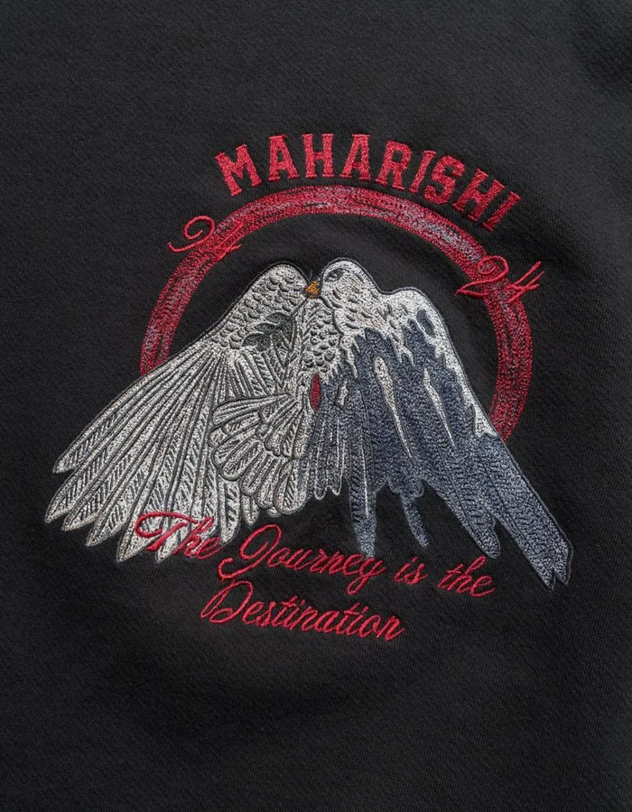 Maharishi Crew Sweats 5317 Peace Mount Maha Crew Sweat Black 8211 Men