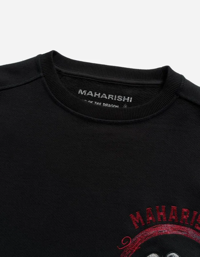 Maharishi Crew Sweats 5317 Peace Mount Maha Crew Sweat Black 8211 Men