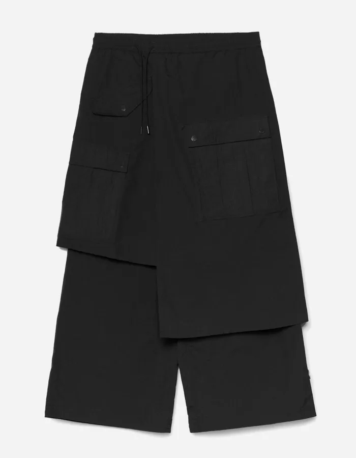 Maharishi Hakama Pants 5283 Asym Cargo Hakama Pants WR Black 8211 Men