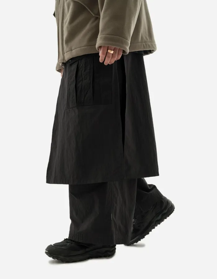 Maharishi Hakama Pants 5283 Asym Cargo Hakama Pants WR Black 8211 Men