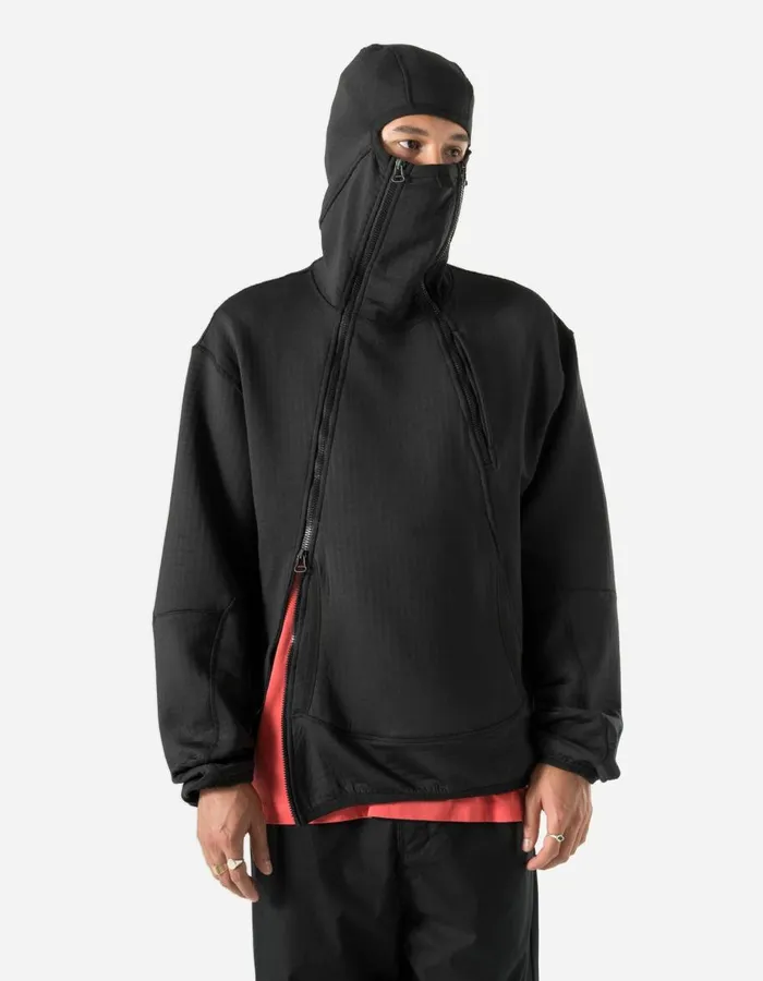 Maharishi Hooded Sweats 5277 Polartec Air Shinobi Hooded Sweat Black 8211 Men