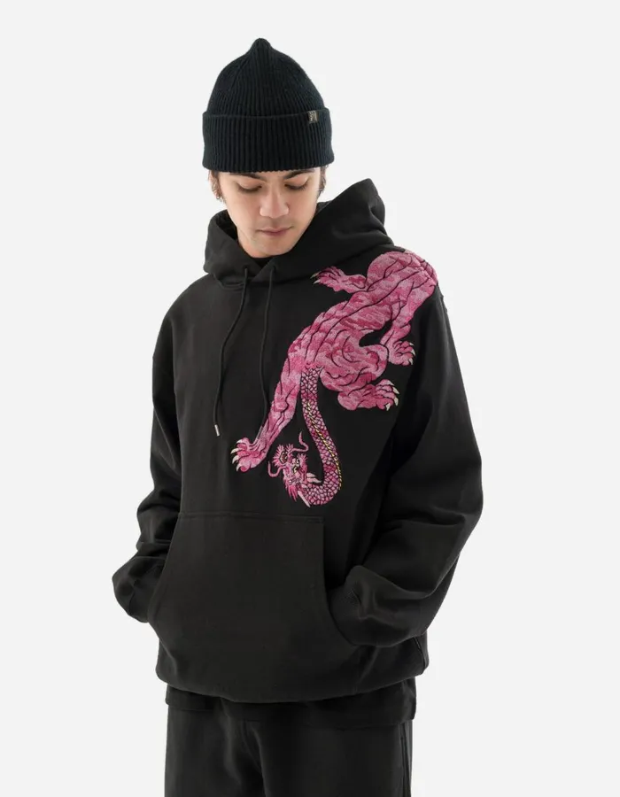 Maharishi Hooded Sweats 5312 Panther Chimera Hooded Sweat Black 8211 Men