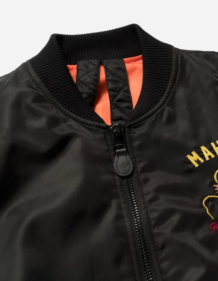 Maharishi Jackets 5247 Tour Dragon Map MA1 Jacket Black 8211 Men
