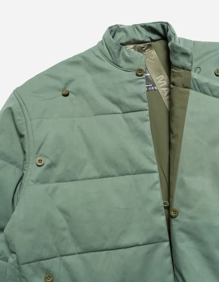 Maharishi Jackets 5259 Padded Monk Overshirt Patina Green 8211 Men