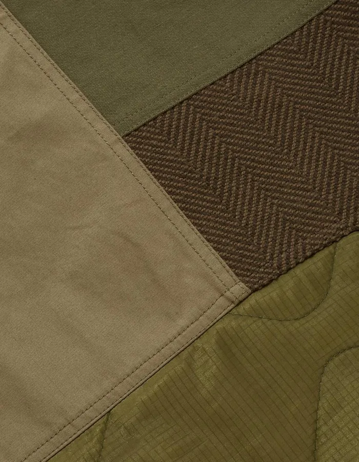 Maharishi Long Sleeve Shirts 4084 Upcycled Utility Overshirt Olive 8211 Men