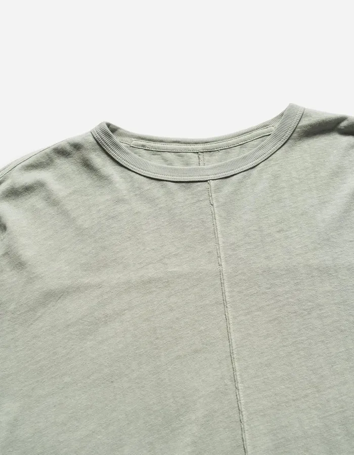 Maharishi Long Sleeve TShirts 5245 Hemp Cross Oversized LS TShirt Sage 8211 Men