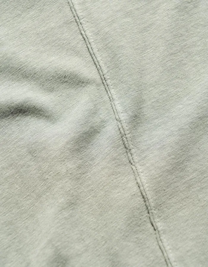 Maharishi Long Sleeve TShirts 5245 Hemp Cross Oversized LS TShirt Sage 8211 Men