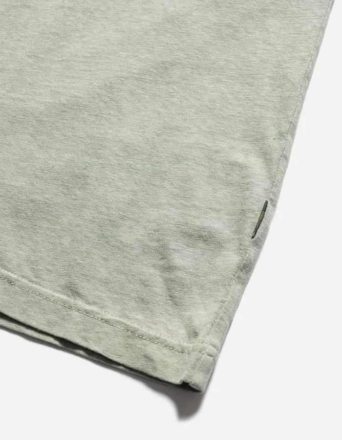Maharishi Long Sleeve TShirts 5245 Hemp Cross Oversized LS TShirt Sage 8211 Men