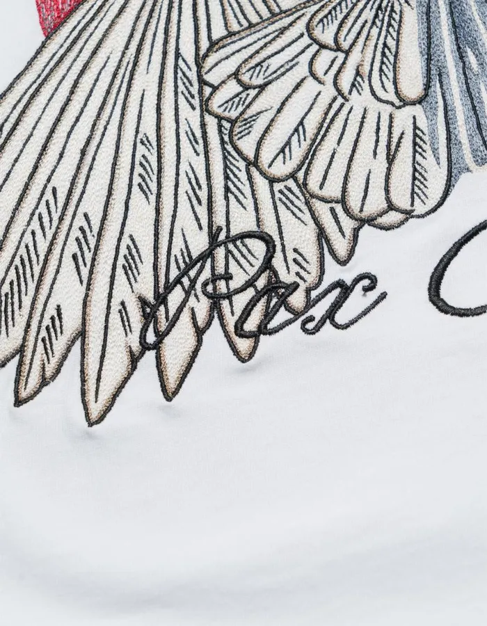 Maharishi Long Sleeve TShirts 5316 Peace Mount Maha LS TShirt White 8211 Men