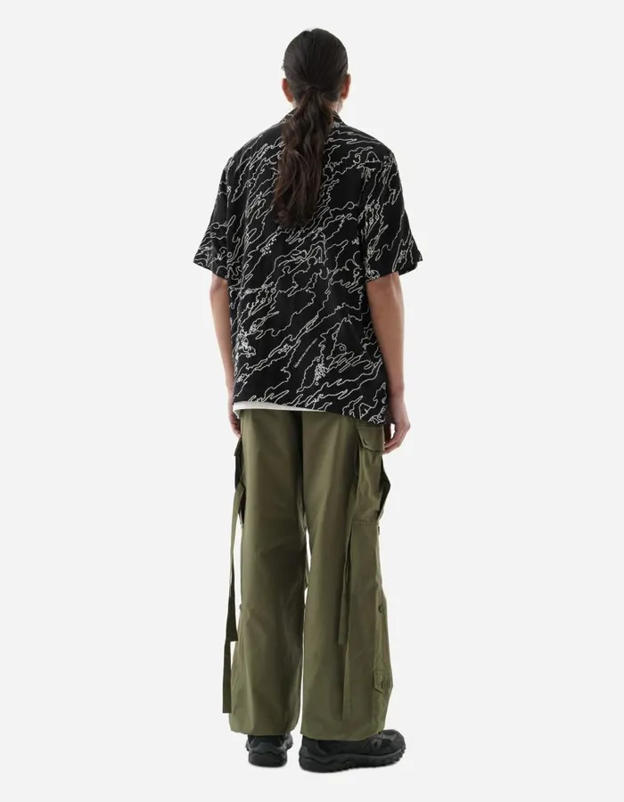 Maharishi Short Sleeve Shirts 1312 Maha Basquiat Camo Shirt Black 8211 Men