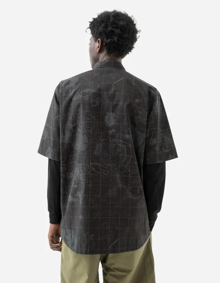 Maharishi Short Sleeve Shirts 5226 Contour Trek Shirt Subdued Night 8211 Men