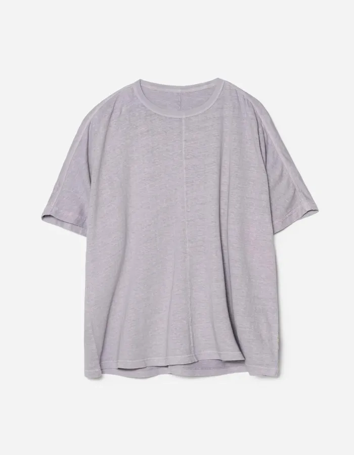 Maharishi Short Sleeve TShirts 5234 Hemp Cross Oversized TShirt Purple Ash 8211 Men