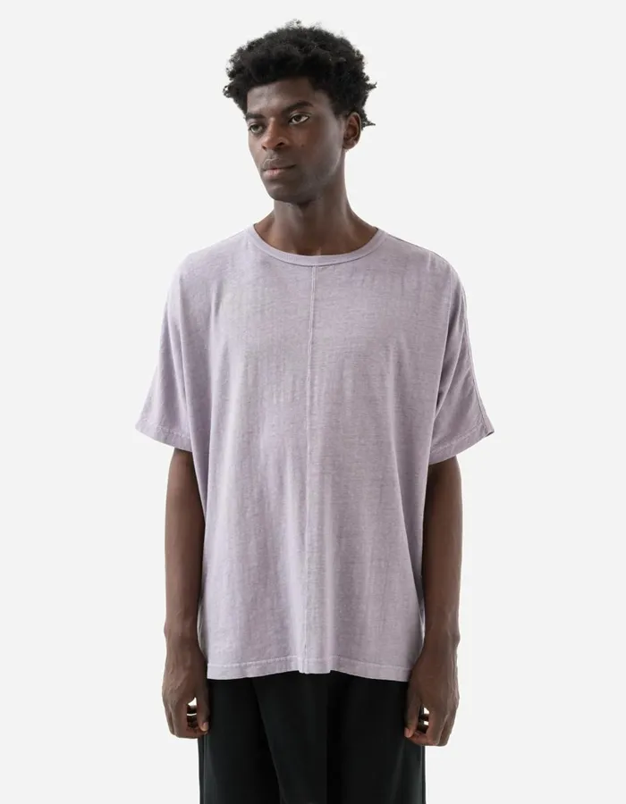 Maharishi Short Sleeve TShirts 5234 Hemp Cross Oversized TShirt Purple Ash 8211 Men