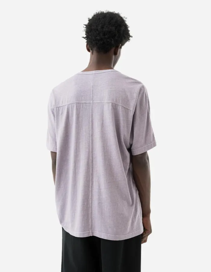 Maharishi Short Sleeve TShirts 5234 Hemp Cross Oversized TShirt Purple Ash 8211 Men