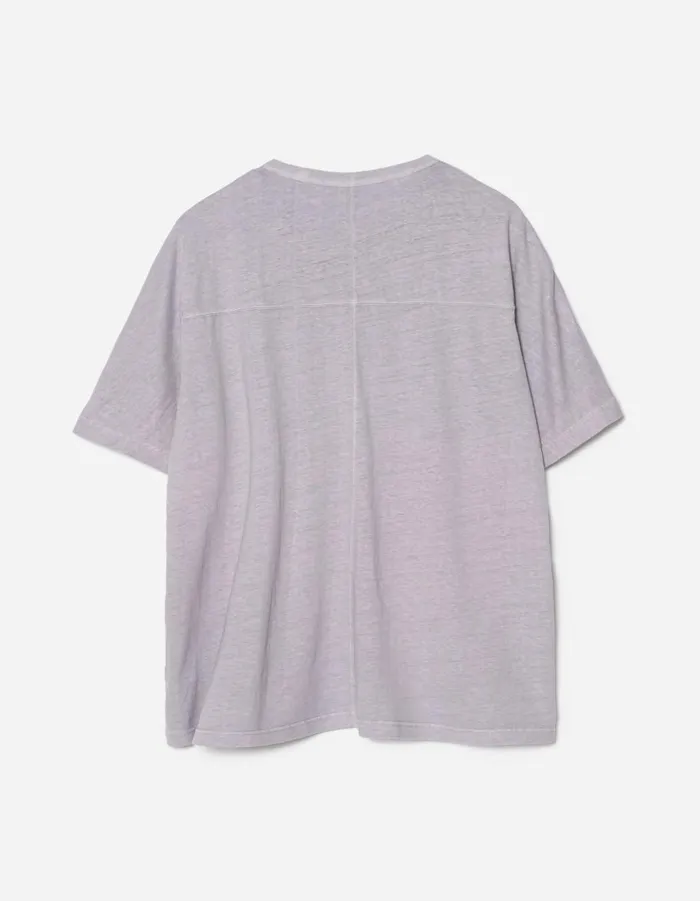 Maharishi Short Sleeve TShirts 5234 Hemp Cross Oversized TShirt Purple Ash 8211 Men