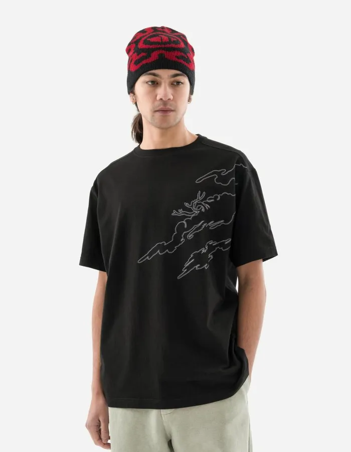 Maharishi Short Sleeve TShirts 5339 DPM Bonsai Sparse TShirt Black 8211 Men