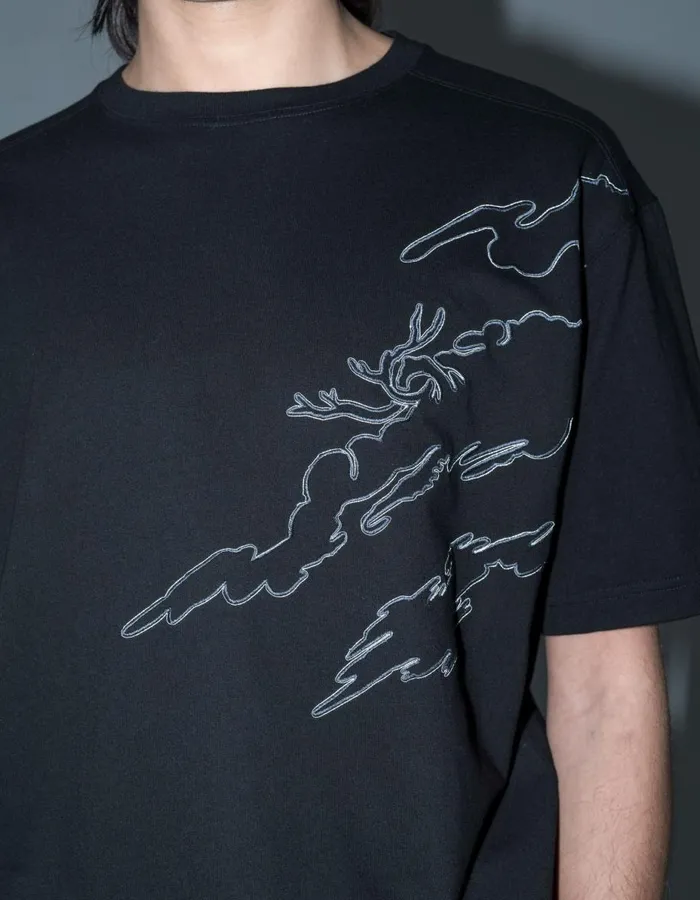 Maharishi Short Sleeve TShirts 5339 DPM Bonsai Sparse TShirt Black 8211 Men