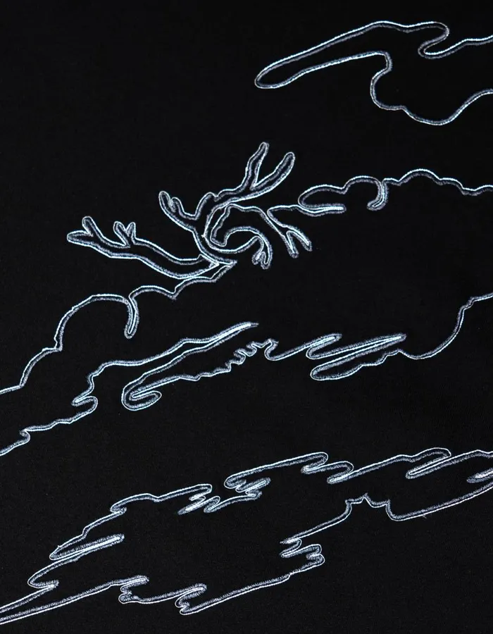 Maharishi Short Sleeve TShirts 5339 DPM Bonsai Sparse TShirt Black 8211 Men